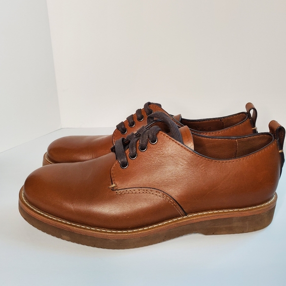 COACH Mens Derby Brown Leather, Laced Shoe, Size 9.5 - Picture 2 of 11